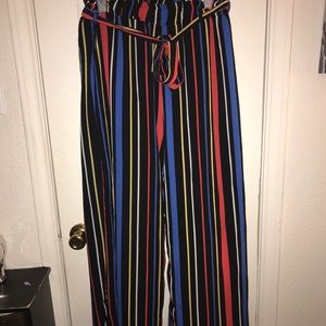 Stripped Flared Pants (Worn Once)